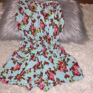 Strapless Romper